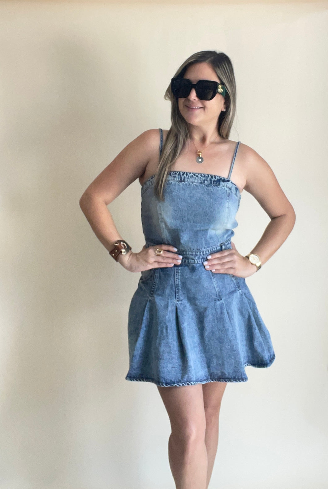 Denim Romper