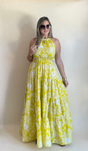 Cargar imagen en el visor de la galería, Yellow Halter Maxi Dress
