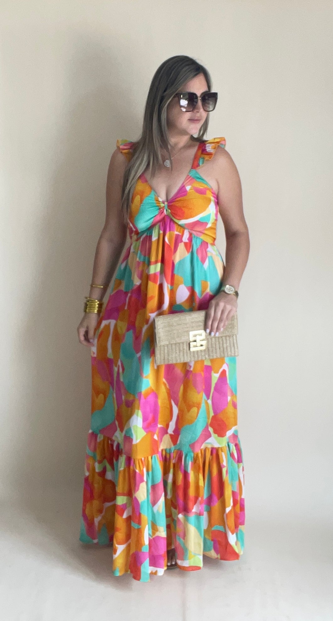 Coral” Maxi Dress