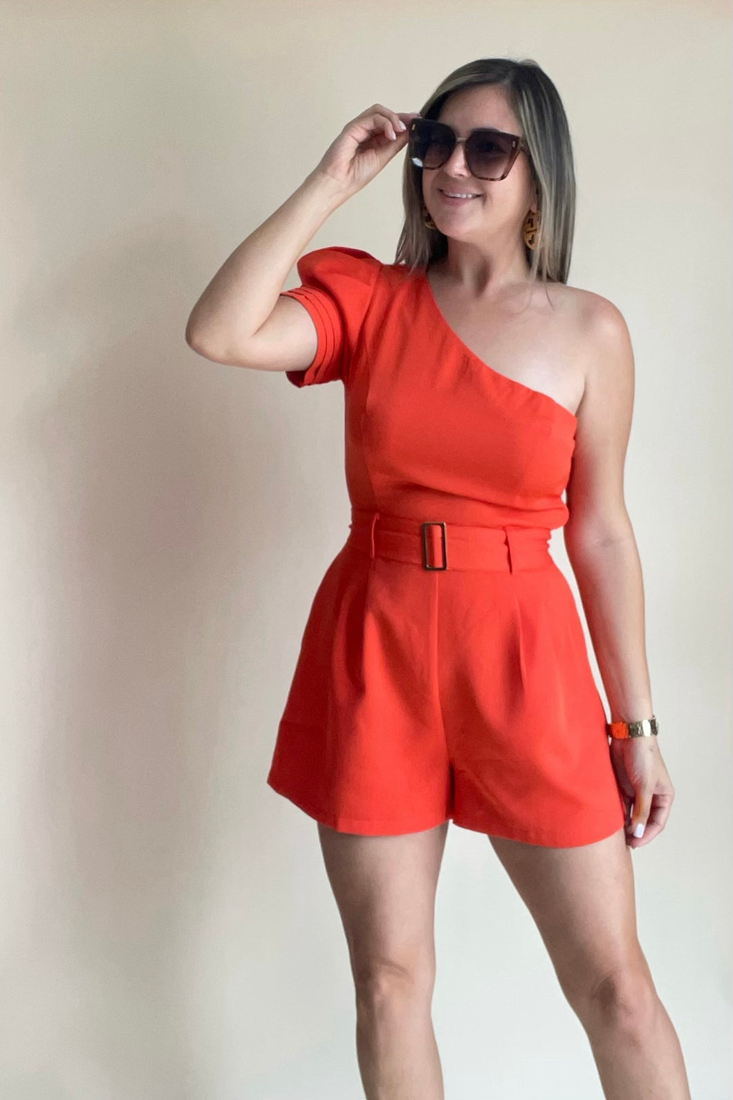 Orange Romper