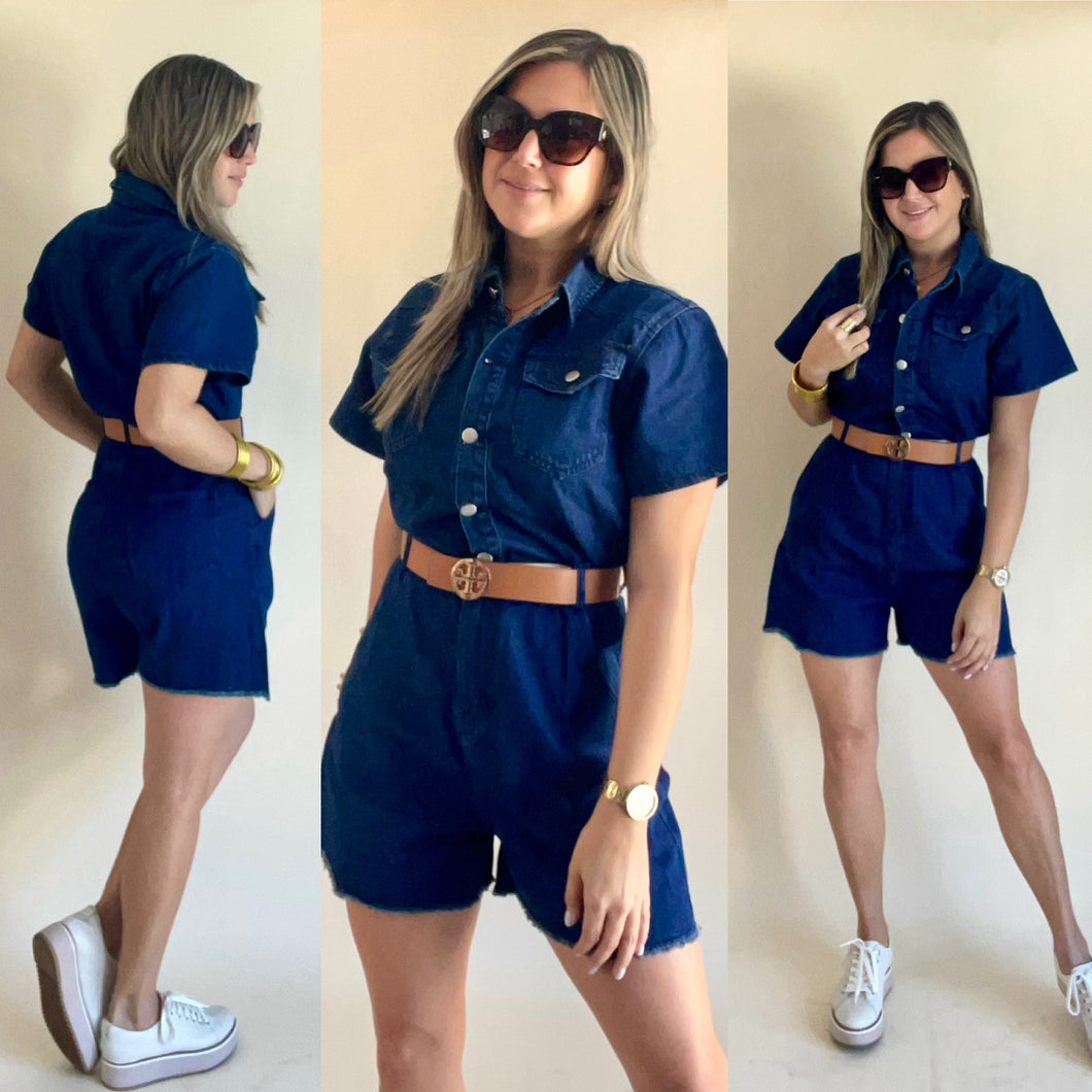 Denim Clasic Romper