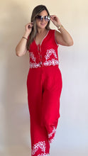 Load image into Gallery viewer, RED vest top and Pant Set
