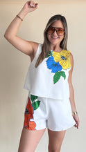 Load image into Gallery viewer, White Flower Romper

