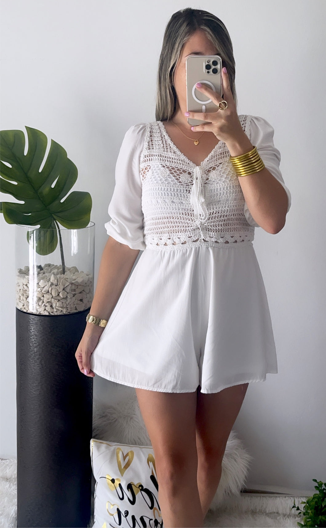 White Clasic Romper