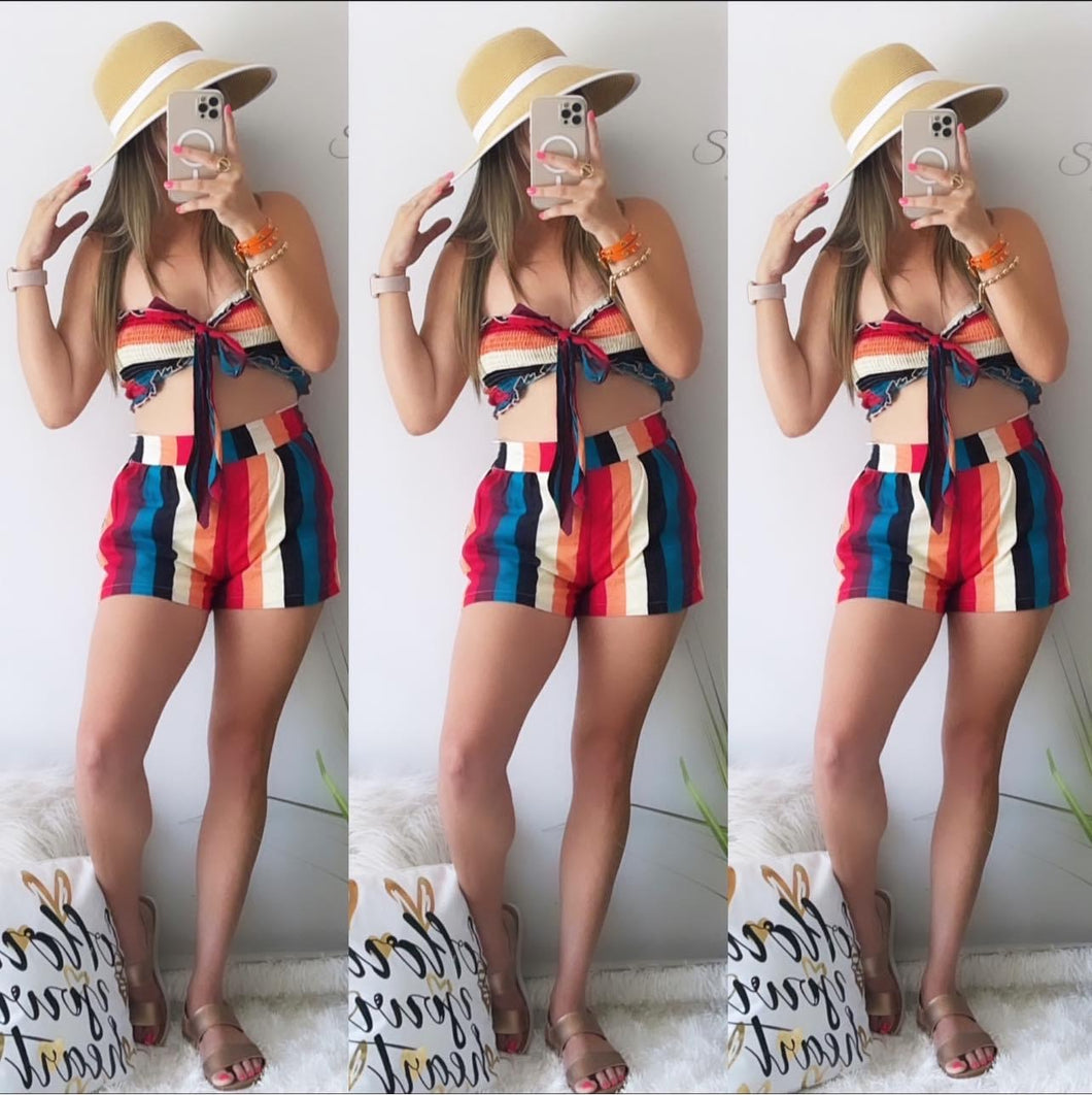 Multi Color Pant Set