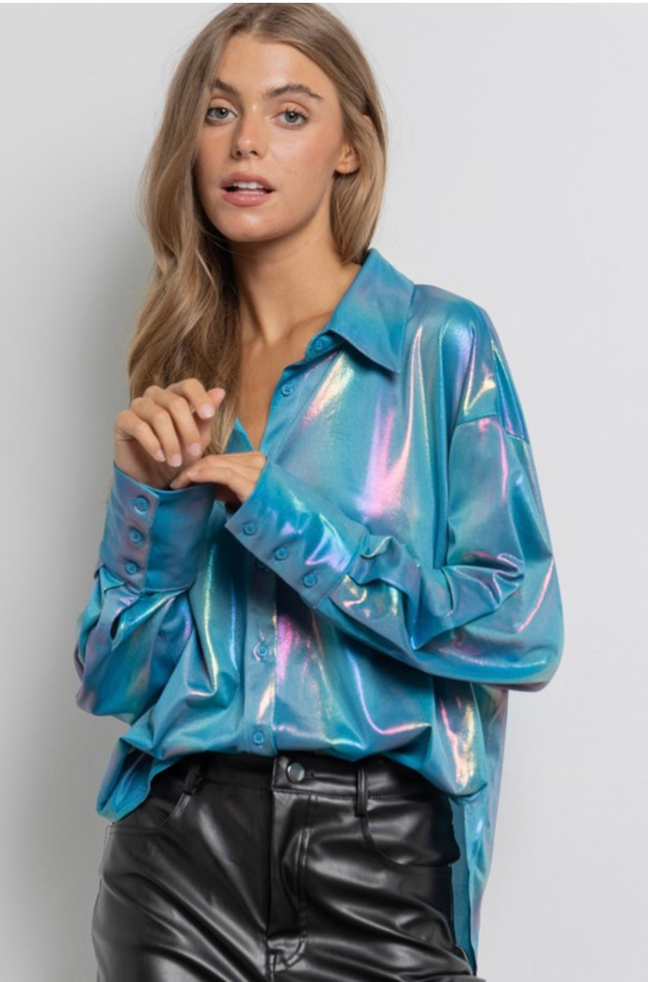 Blue Rainbow Blouse