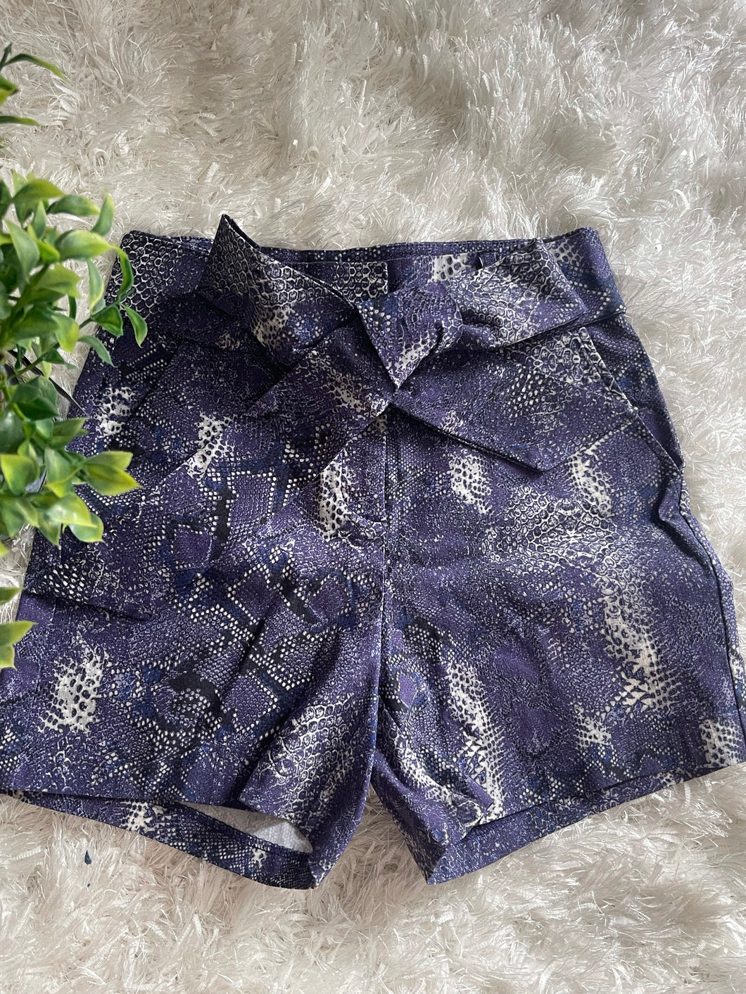 Lilac Snake Print Short